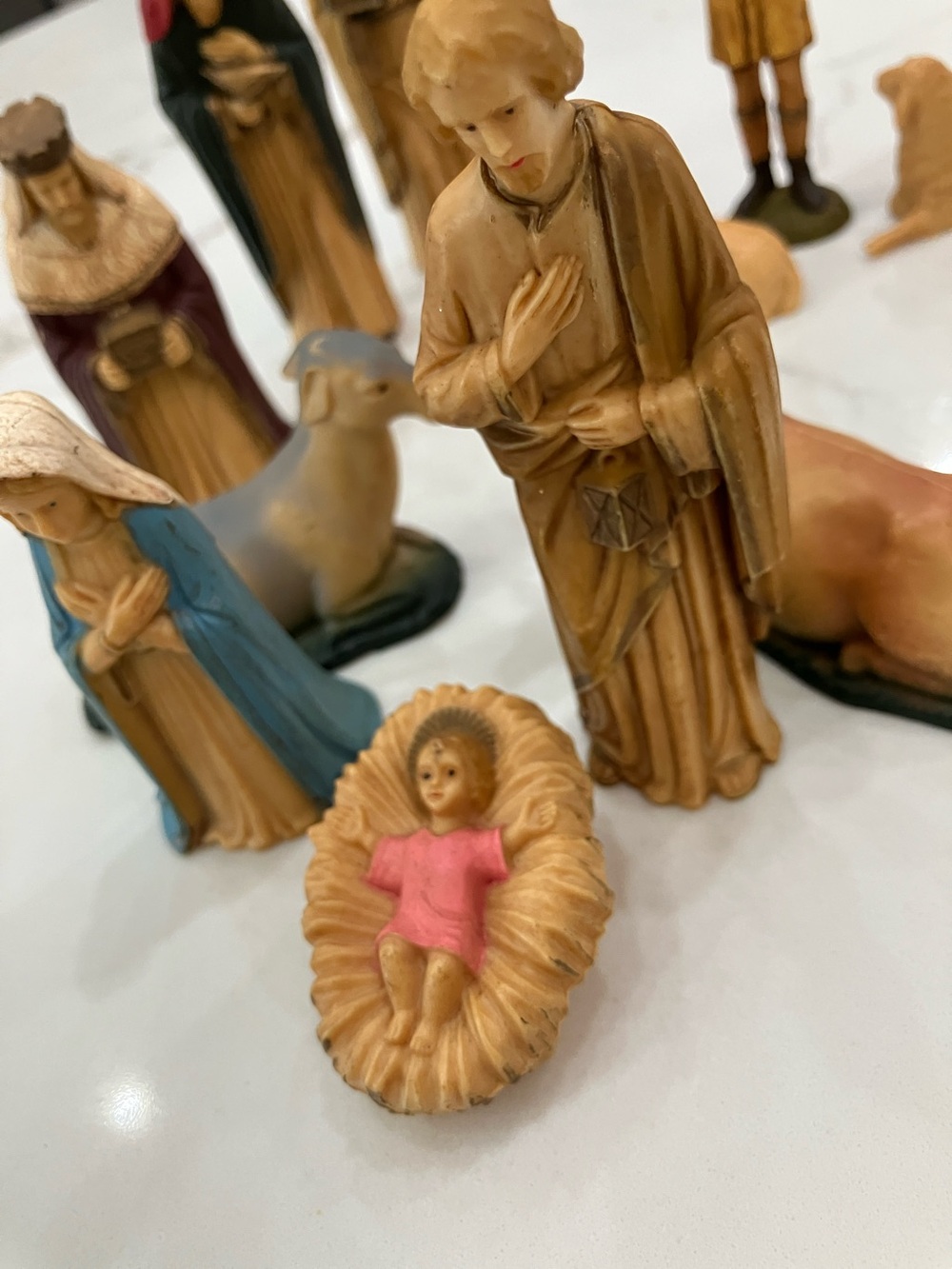 Hand-Painted Nativity Figurine Set - Multi-Color - Picture 4 of 7